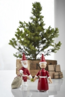 Kay Bojesen sæt med Julemand og Nissemor højde 20 cm